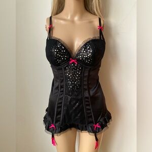 LaSenza Black Satin Corset